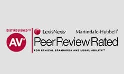 AV Distinguished Martindale-Hubbell Peer Review Rated For Ethical Standards and Legal Ability